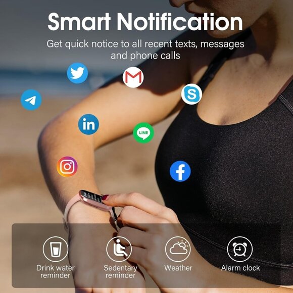 Smart Watch, 1.91" HD Screen (Answer/Make Call), Fitness Watch with Heart Rate - Picture 5 of 8